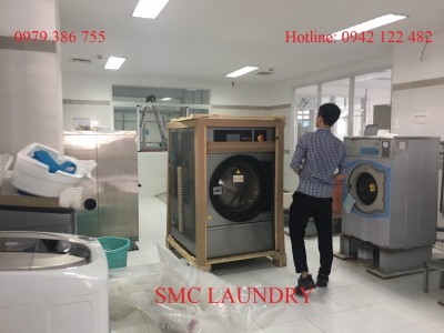 Lắp đặt thiết bị giặt là cho Bệnh viện Nhi Đồng Cần Thơ