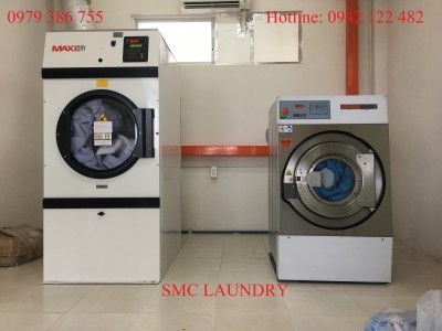 Lắp đặt thiết bị giặt là cho công ty Dược Hậu Giang