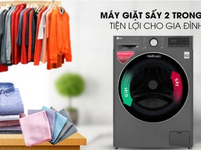 Có nên mua máy giặt kiêm máy sấy?
