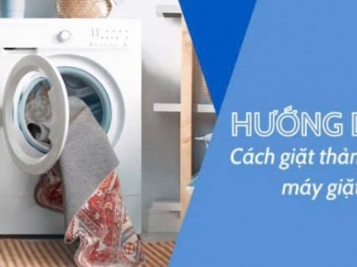 Hướng Dẫn Giặt Thảm Bằng Máy Giặt Công Nghiệp ?